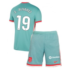 Atletico Madrid Julian Alvarez #19 Dětské Venkovní dres komplet 2024-25 Krátký Rukáv (+ trenýrky)
